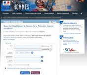 Mémoire des Hommes<BR>Base des Morts pour la France